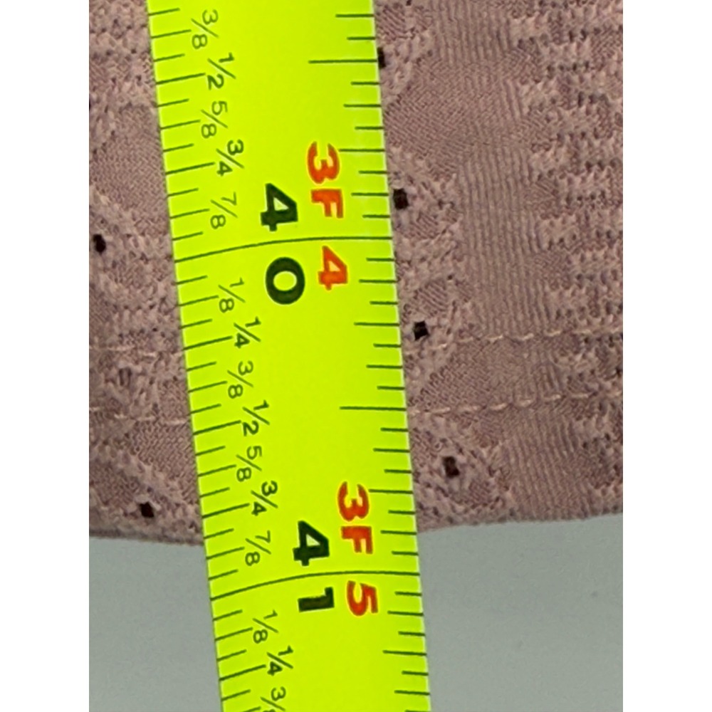 Brown Coco Sz 2XL Womens Dusty Rose Eyelet Flutter Sleeve Crisscross Dress‎ - Picture 3 of 10